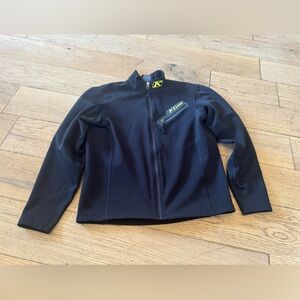 Klim Mens Small Black Full Zip Mid Layer Jacket Fleece Lined Moto (1099)